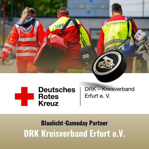 Das DRK Erfurt präsentiert den Blaulicht-Gameday 2025!