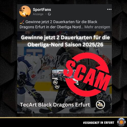 Wichtiger Hinweis - Scam!